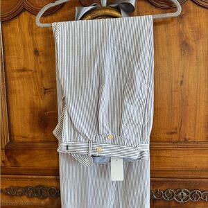 Polo Ralph Lauren full double breasted Sear-sucker suit with pants!! Worn once